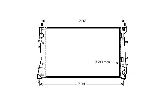 Radiateur, refroidissement du moteur 17002359 International Radiators