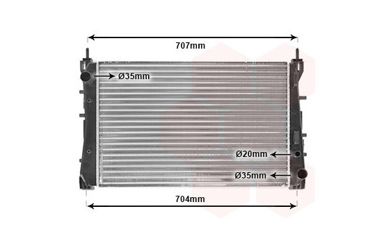 Radiateur, refroidissement du moteur 17002359 International Radiators, Image 2