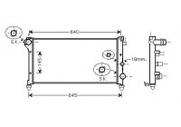 Radiateur, refroidissement du moteur 17002362 International Radiators