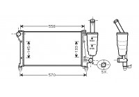 Radiateur, refroidissement du moteur 17002368 International Radiators