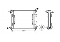 Radiateur, refroidissement du moteur 17002387 International Radiators
