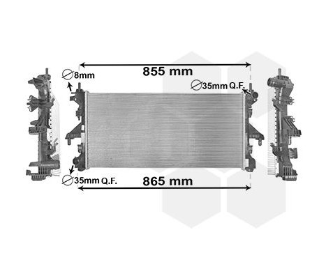 Radiateur, refroidissement du moteur 17002398 International Radiators, Image 2