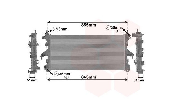 Radiateur, refroidissement du moteur 17002399 International Radiators, Image 2