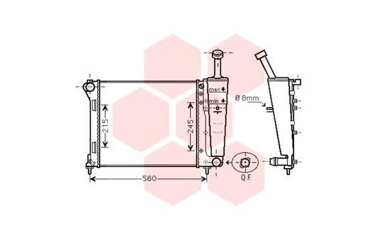 Radiateur, refroidissement du moteur 17002404 International Radiators, Image 2