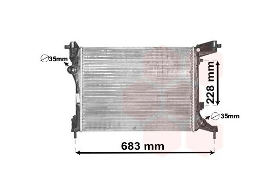 Radiateur, refroidissement du moteur 17002413 International Radiators