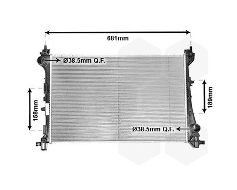 Radiateur, refroidissement du moteur 17002420 International Radiators
