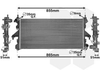 Radiateur, refroidissement du moteur 17002453 International Radiators