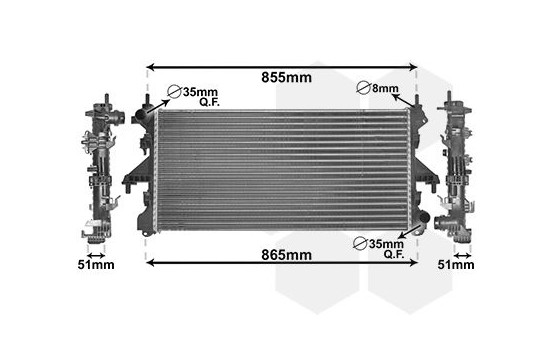 Radiateur, refroidissement du moteur 17002453 International Radiators