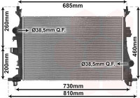 Radiateur, refroidissement du moteur 17012701 International Radiators