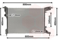 Radiateur, refroidissement du moteur 17012707 International Radiators