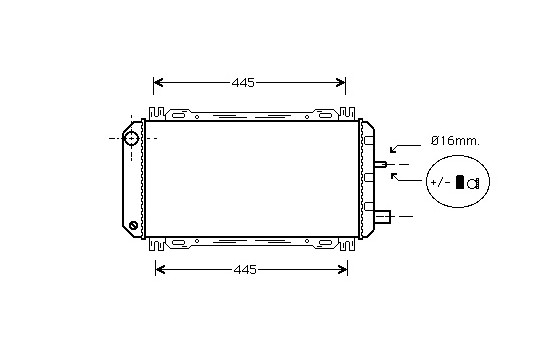 Radiateur, refroidissement du moteur 18002048 International Radiators