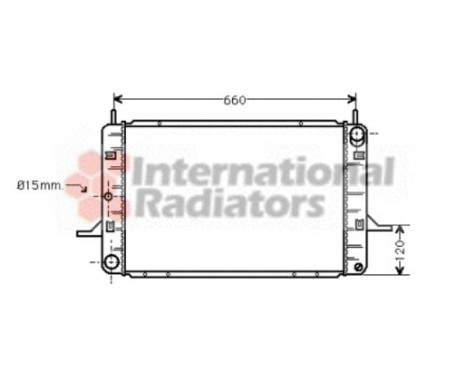 Radiateur, refroidissement du moteur 18002123 International Radiators