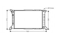 Radiateur, refroidissement du moteur 18002204 International Radiators