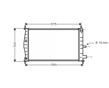 Radiateur, refroidissement du moteur 18002218 International Radiators