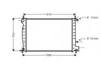 Radiateur, refroidissement du moteur 18002219 International Radiators