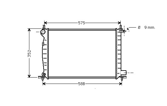 Radiateur, refroidissement du moteur 18002224 International Radiators