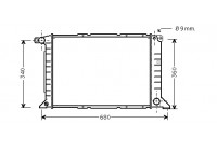 Radiateur, refroidissement du moteur 18002261 International Radiators