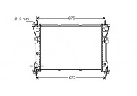 Radiateur, refroidissement du moteur 18002319 International Radiators
