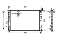Radiateur, refroidissement du moteur 18002324 International Radiators