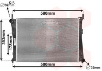 Radiateur, refroidissement du moteur 18002325 International Radiators