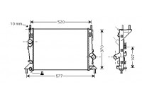 Radiateur, refroidissement du moteur 18002368 International Radiators