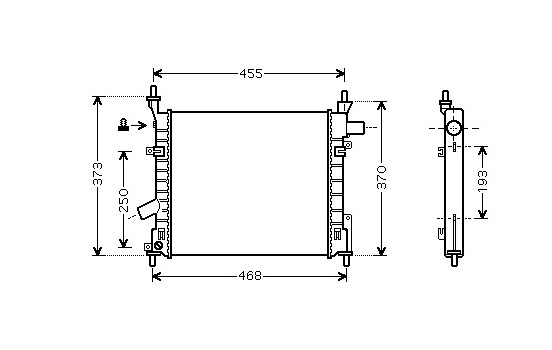 Radiateur, refroidissement du moteur 18002372 International Radiators