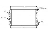 Radiateur, refroidissement du moteur 18002376 International Radiators