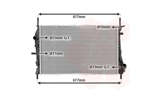 Radiateur, refroidissement du moteur 18002376 International Radiators, Image 2
