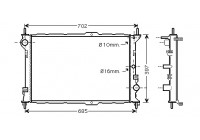 Radiateur, refroidissement du moteur 18002381 International Radiators