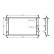 Radiateur, refroidissement du moteur 18002382 International Radiators