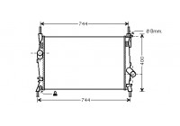 Radiateur, refroidissement du moteur 18002403 International Radiators