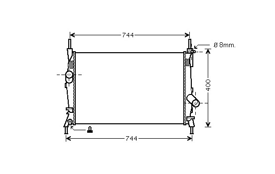 Radiateur, refroidissement du moteur 18002403 International Radiators