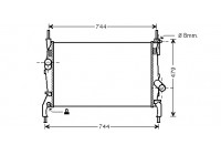 Radiateur, refroidissement du moteur 18002404 International Radiators