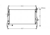 Radiateur, refroidissement du moteur 18002405 International Radiators