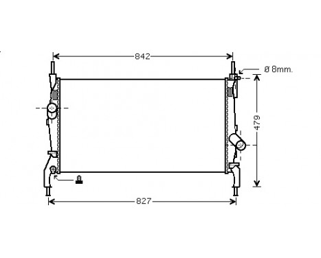 Radiateur, refroidissement du moteur 18002405 International Radiators