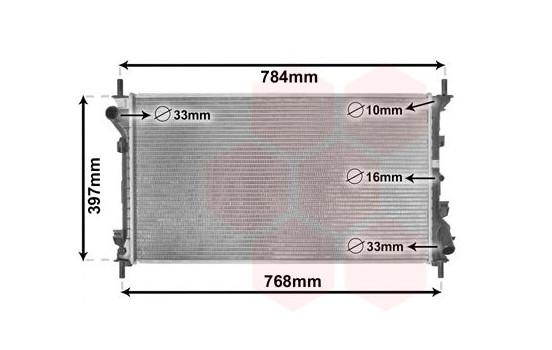 Radiateur, refroidissement du moteur 18002411 International Radiators, Image 2