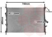 Radiateur, refroidissement du moteur 18002589 International Radiators