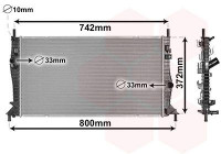 Radiateur, refroidissement du moteur 18002596 International Radiators