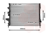 Radiateur, refroidissement du moteur 18002644 International Radiators