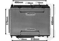 Radiateur, refroidissement du moteur 18012701 International Radiators