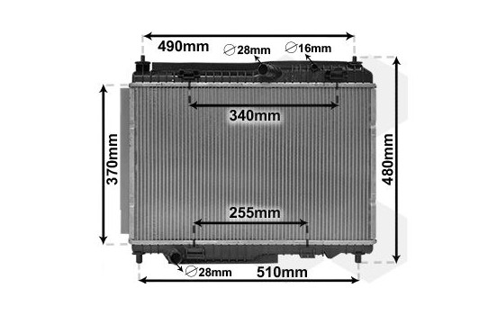 Radiateur, refroidissement du moteur 18012701 International Radiators