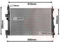 Radiateur, refroidissement du moteur 18012702 International Radiators