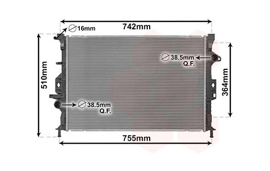 Radiateur, refroidissement du moteur 18012708 International Radiators