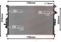 Radiateur, refroidissement du moteur 18012709 International Radiators
