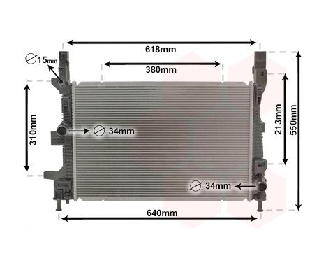 Radiateur, refroidissement du moteur 18012710 International Radiators
