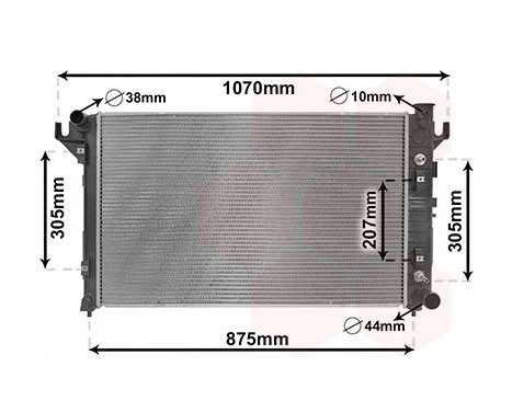 Radiateur, refroidissement du moteur 20012704 International Radiators