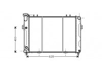 Radiateur, refroidissement du moteur 21002008 International Radiators