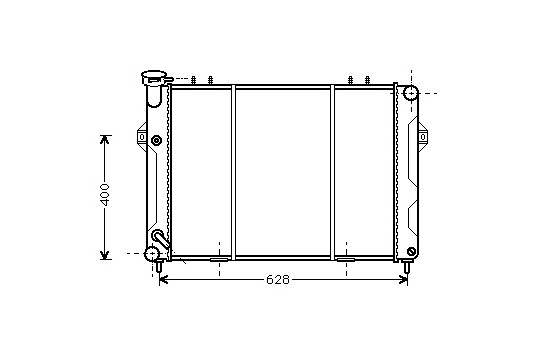 Radiateur, refroidissement du moteur 21002008 International Radiators