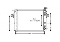 Radiateur, refroidissement du moteur 21002014 International Radiators