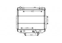 Radiateur, refroidissement du moteur 21002038 International Radiators